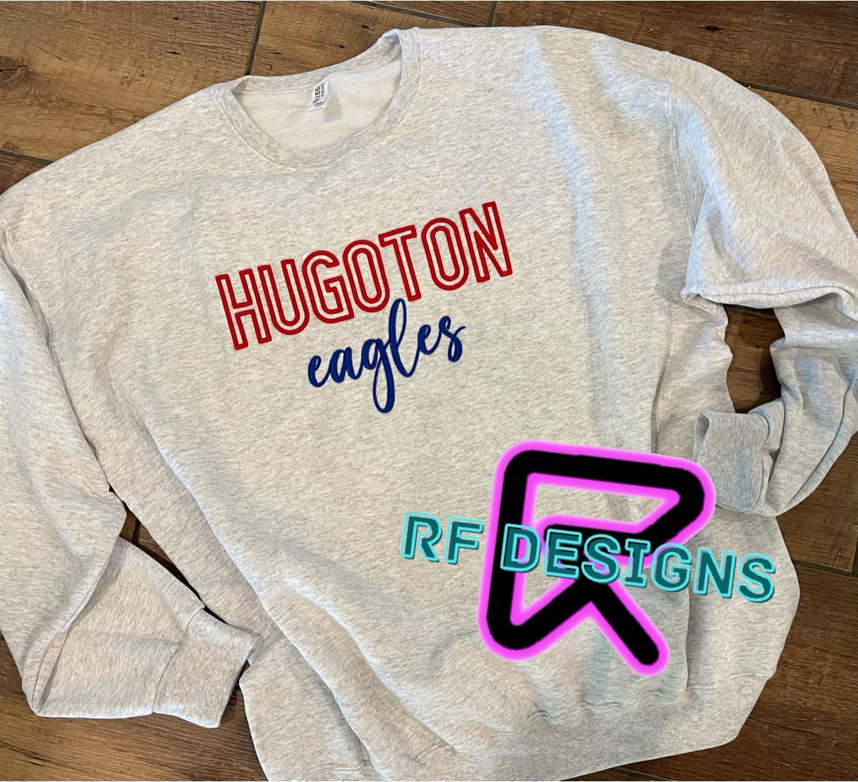 3D Hugoton Eagles Crewneck
