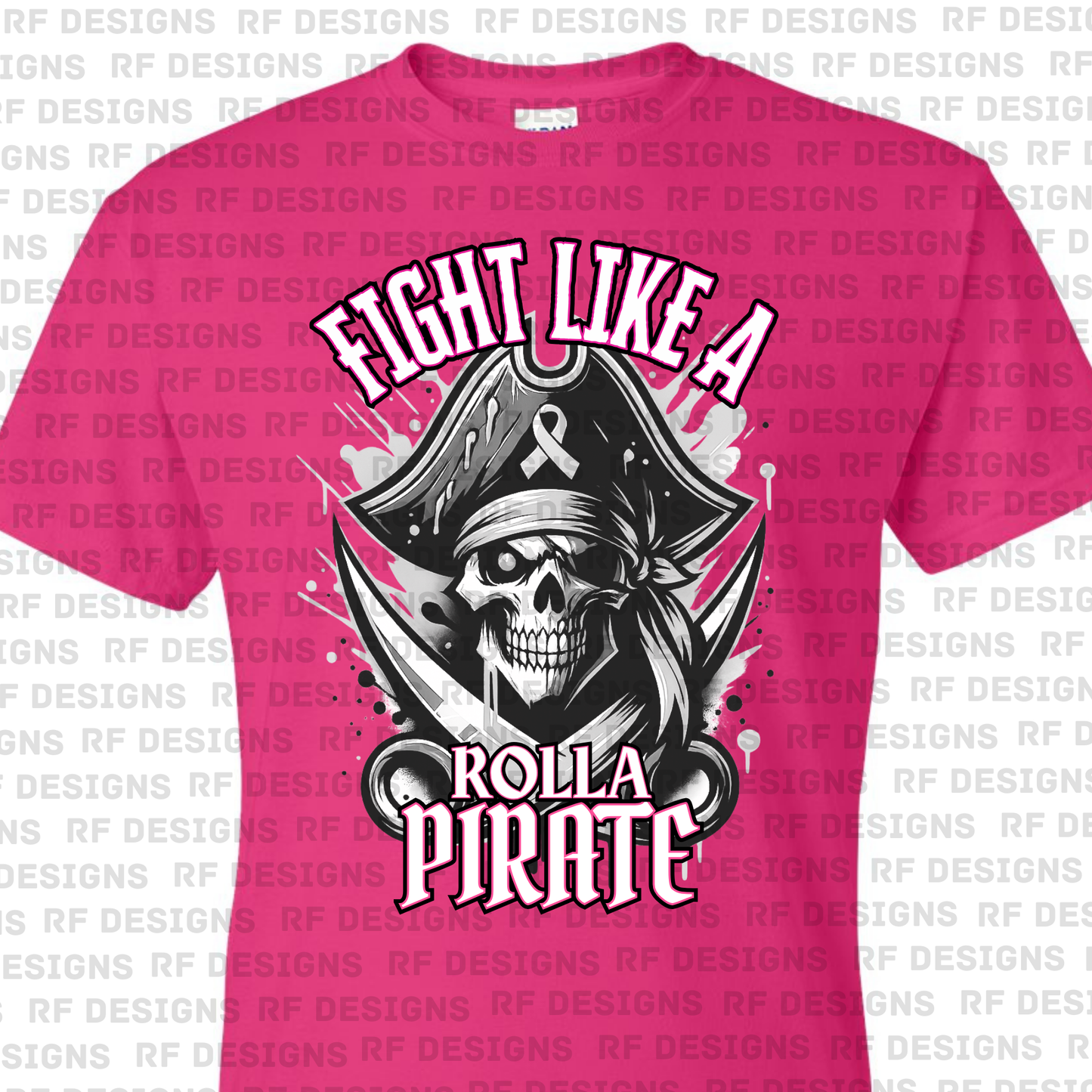 Fight Like a Rolla Pirate Pink Out T-Shirt
