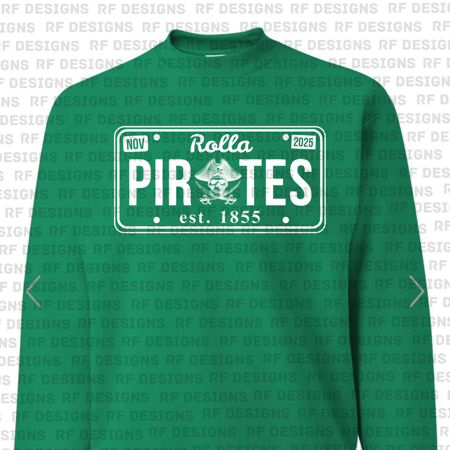 Rolla License Plate Crewneck Sweatshirt