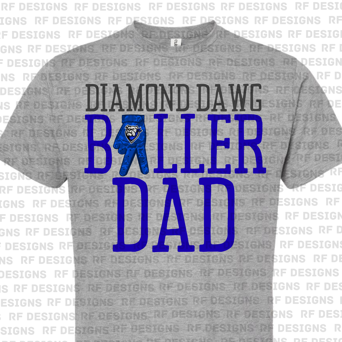 Adult Diamond Dawgs Baller Dad T Shirt
