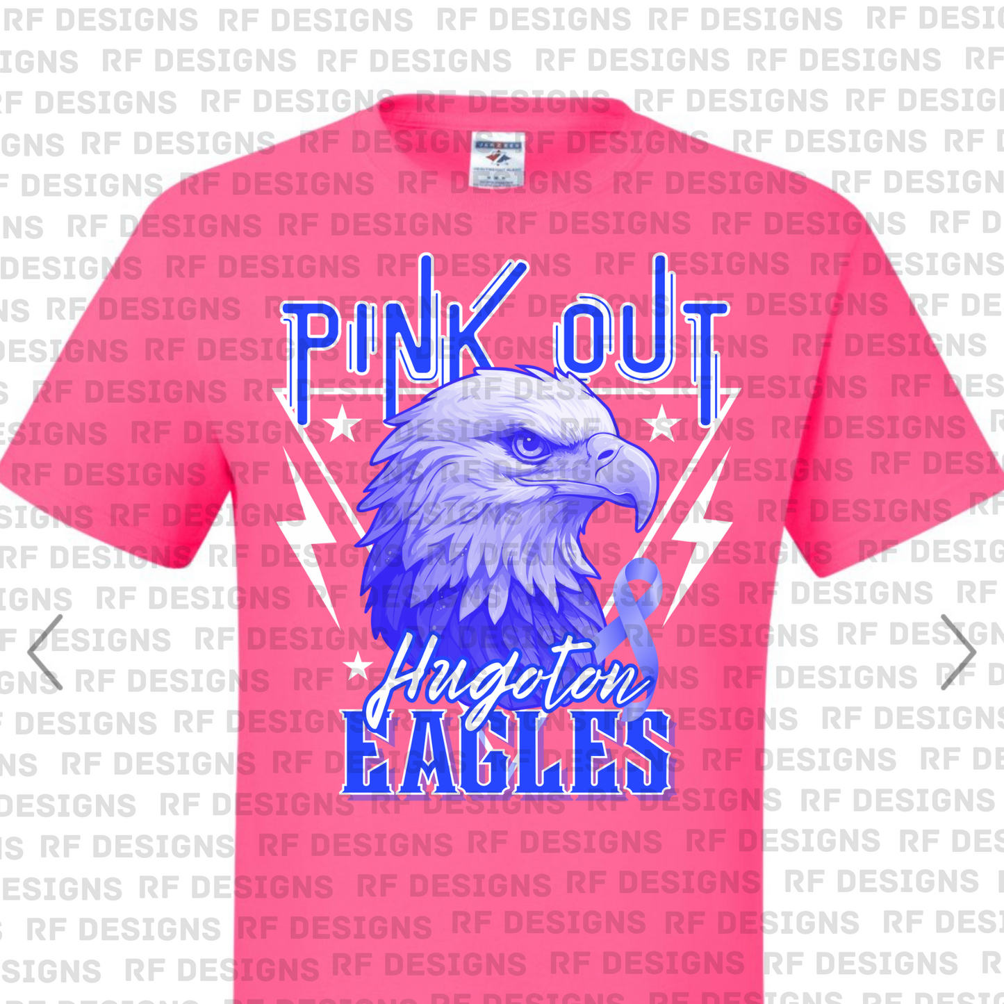 Pink Out Hugoton Eagles T