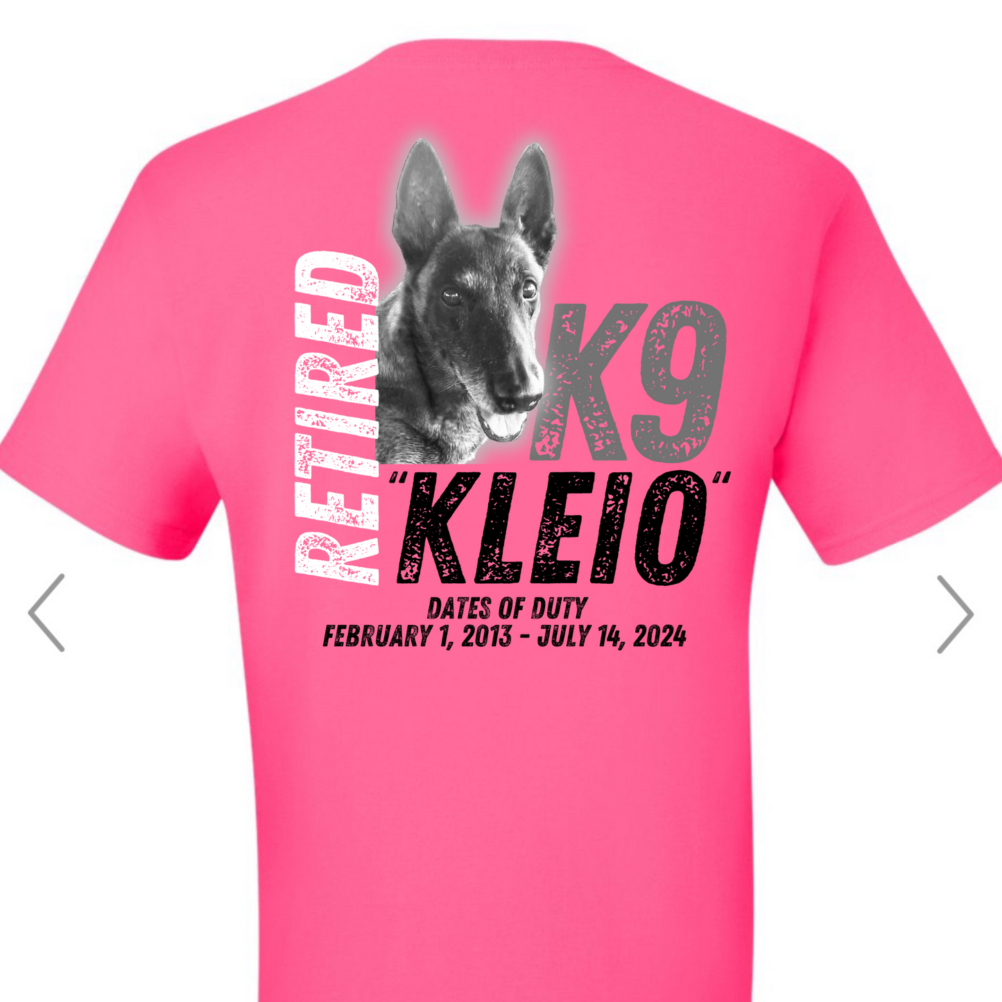 Retired K9 “Kleio” T-Shirt