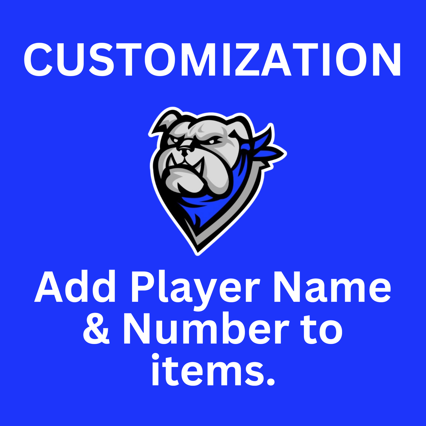 CUSTOMIZATION (per item)