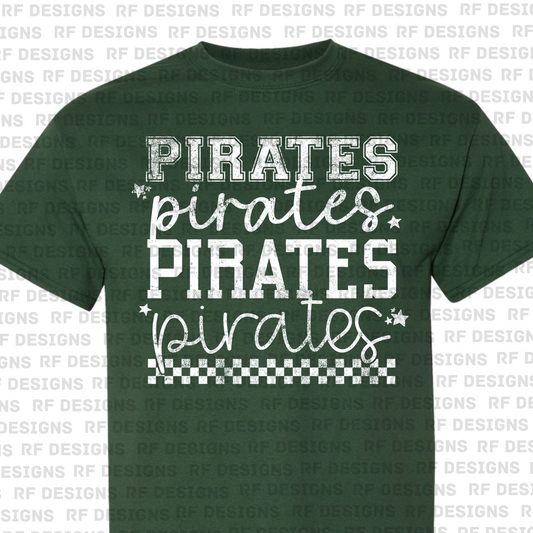 Pirates Checkered T-Shirt