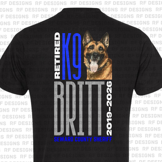 Retired K9 Britt Big & Bold