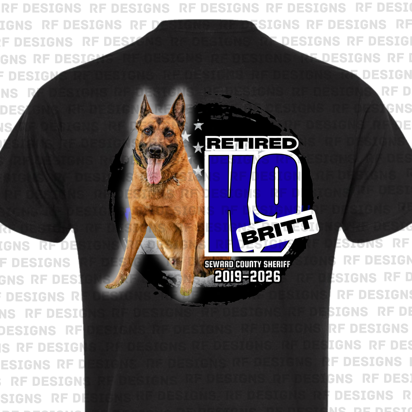 Retired K9 Britt Round Color