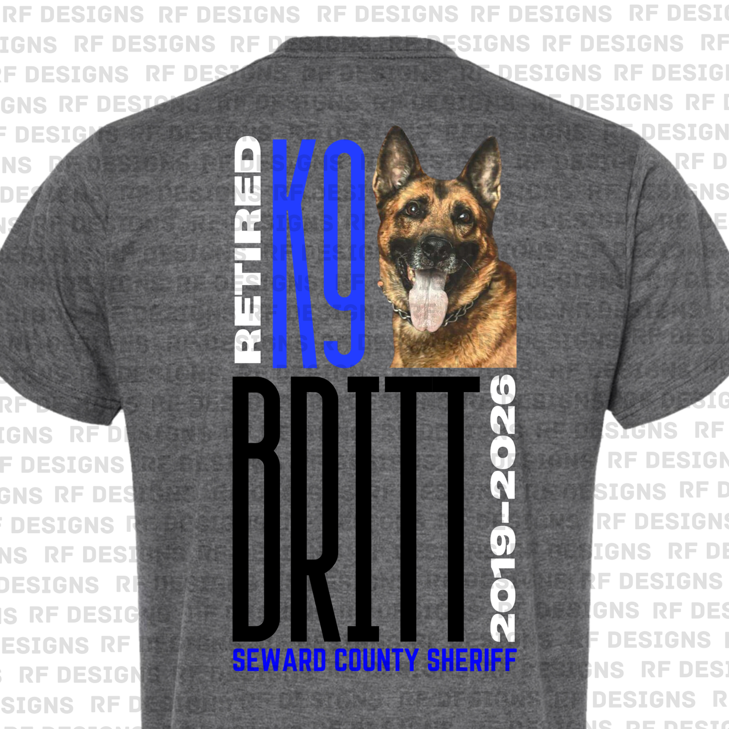 Retired K9 Britt Big & Bold