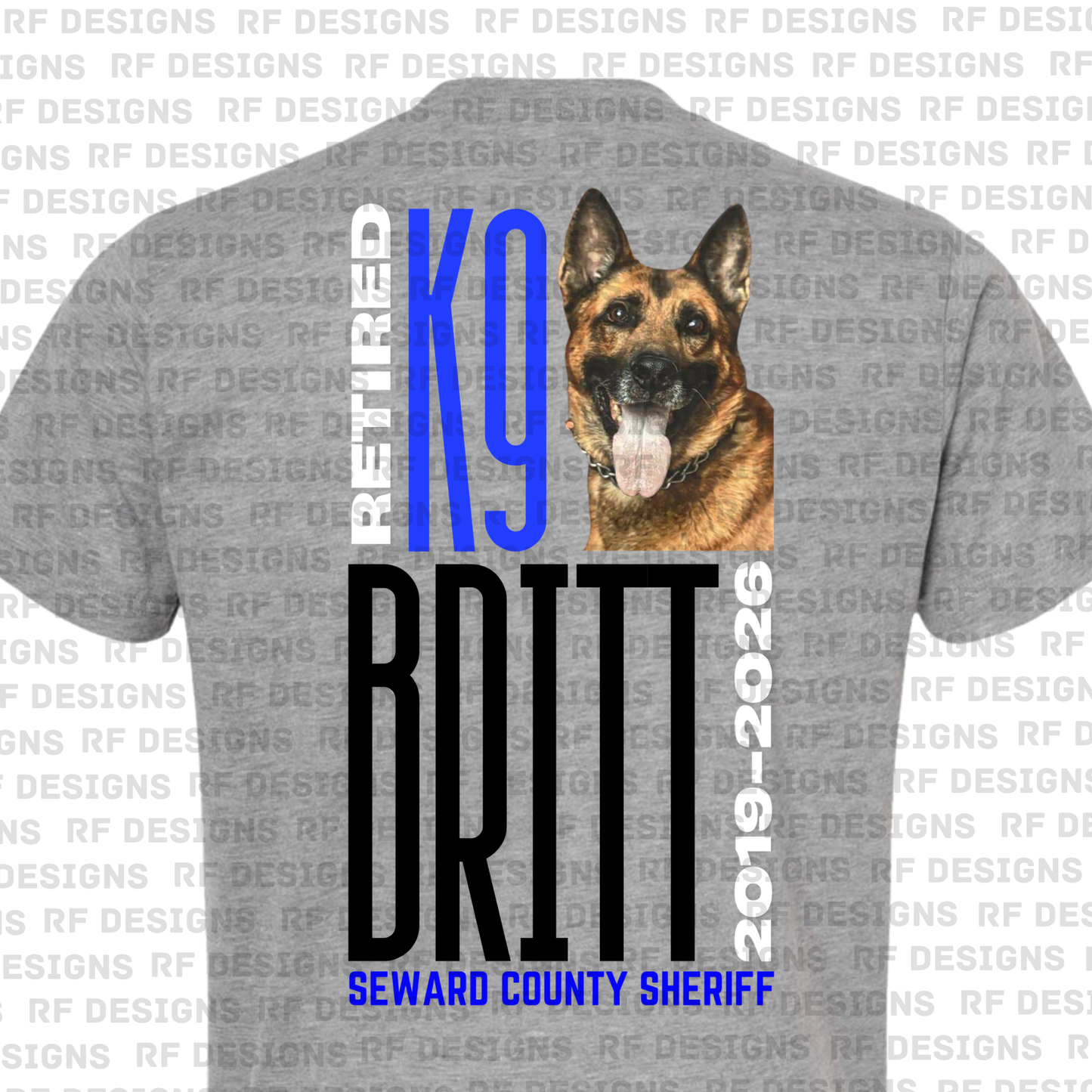 Retired K9 Britt Big & Bold
