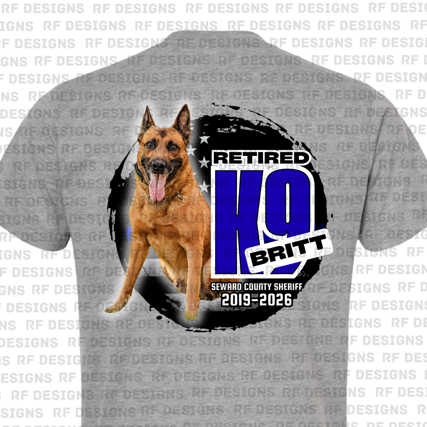 Retired K9 Britt Round Color