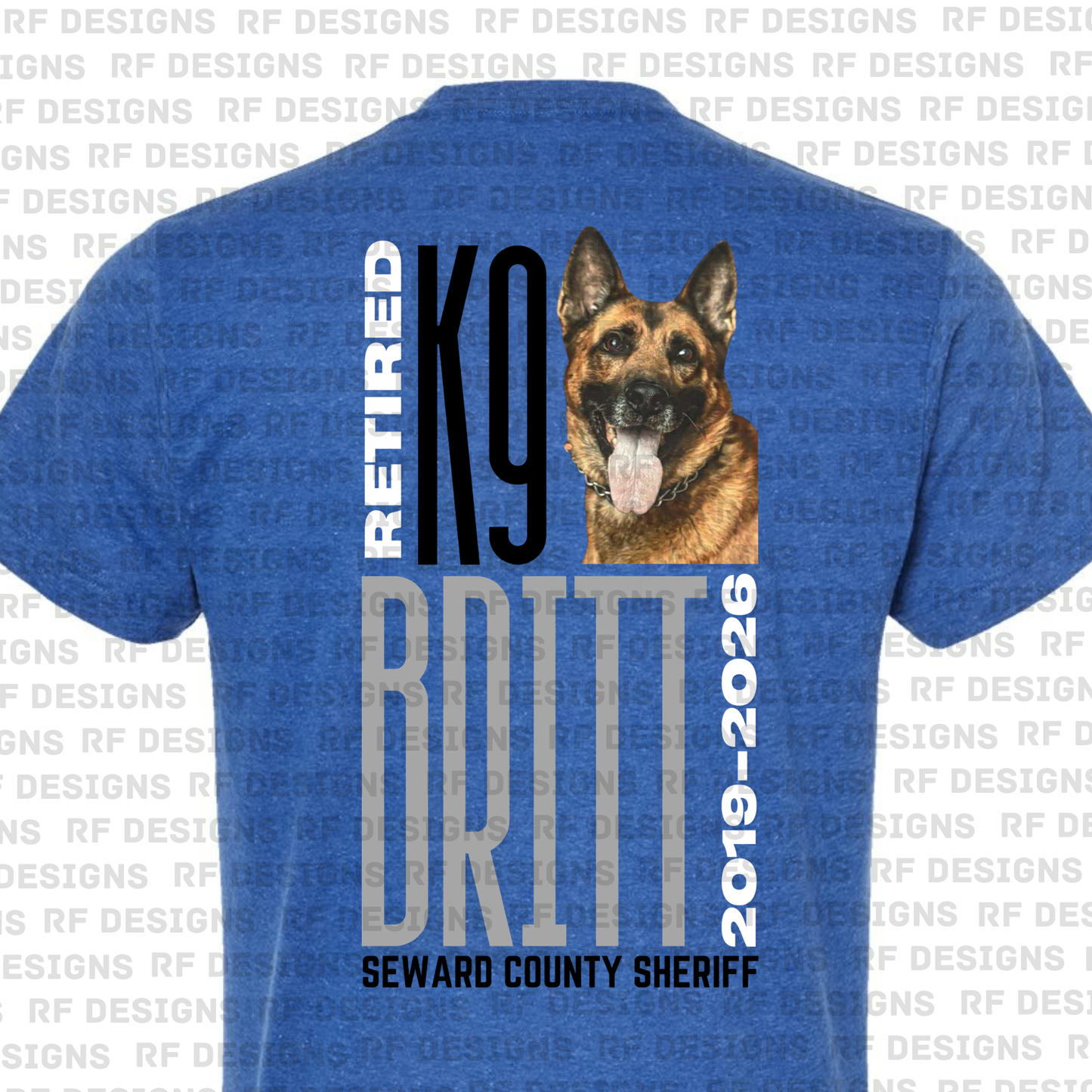 Retired K9 Britt Big & Bold