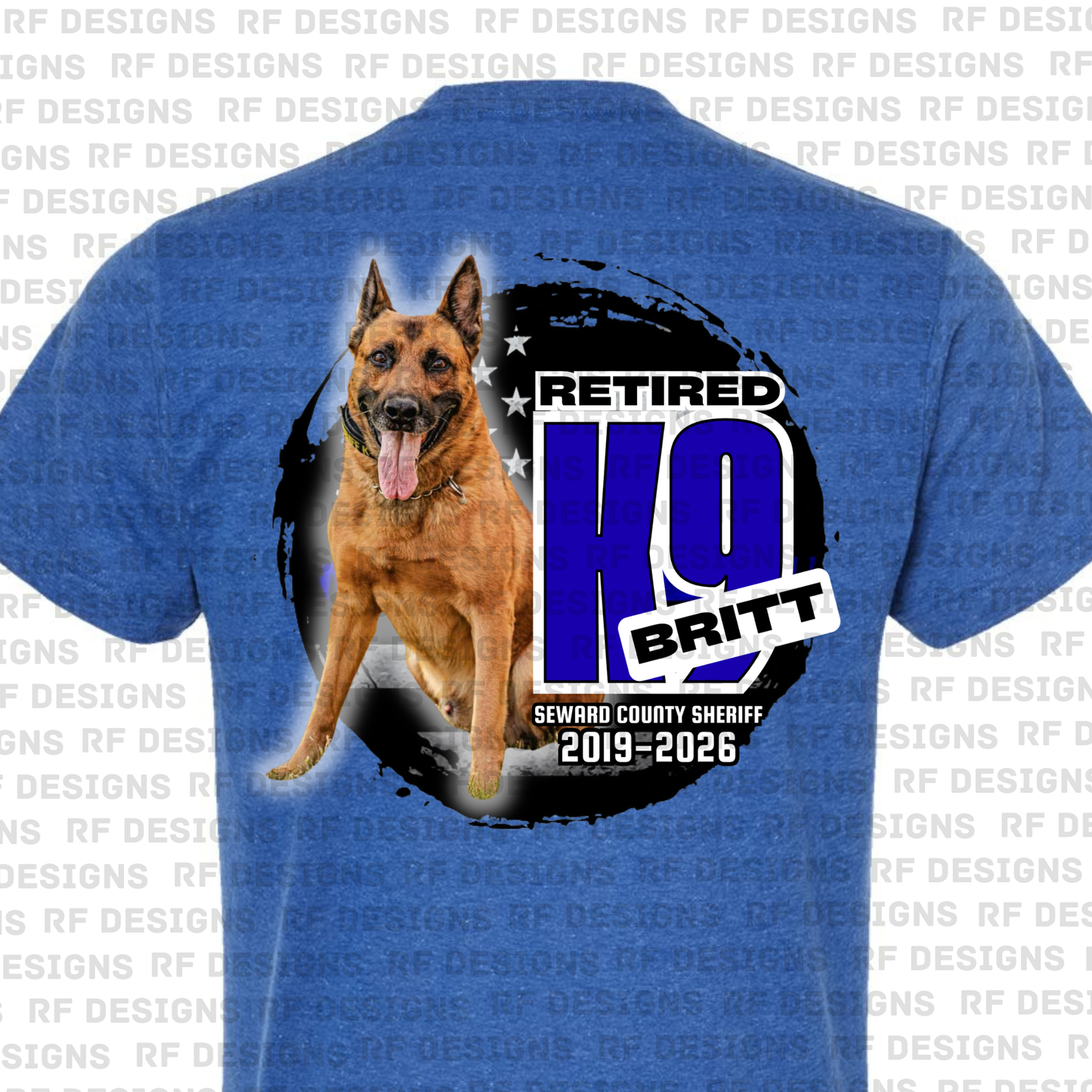 Retired K9 Britt Round Color