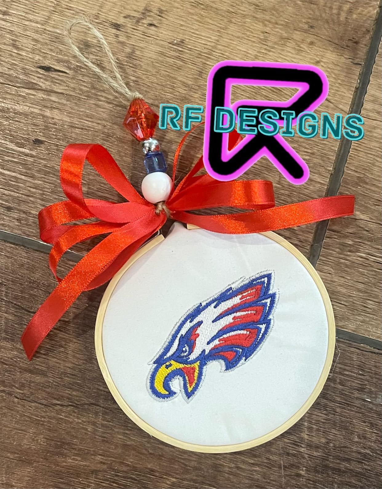 Eagles Embroidered Ornament