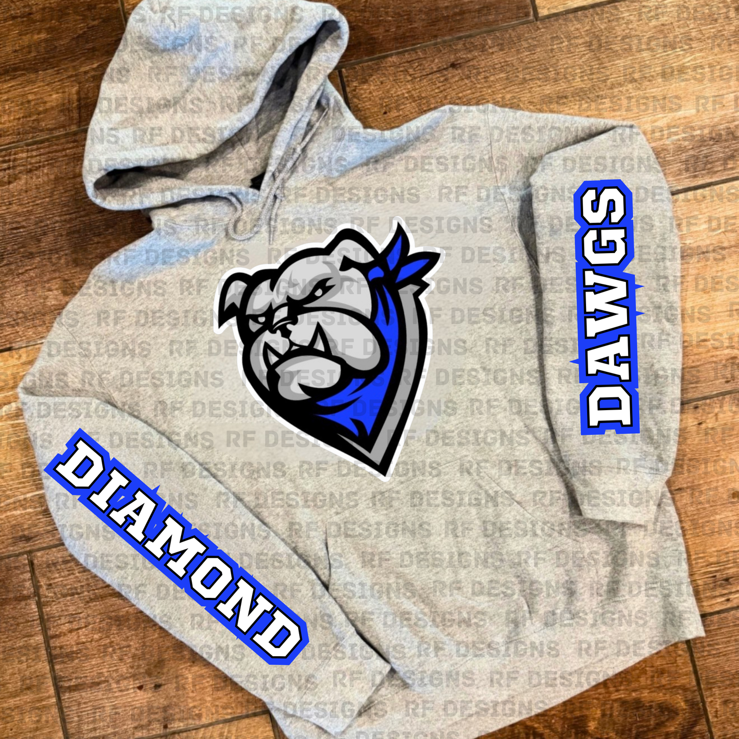 Adult Diamond Dawg Sleeve Hoodie