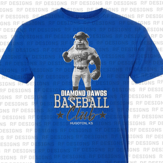Youth Diamond Dawgs Baseball Club T Shirt