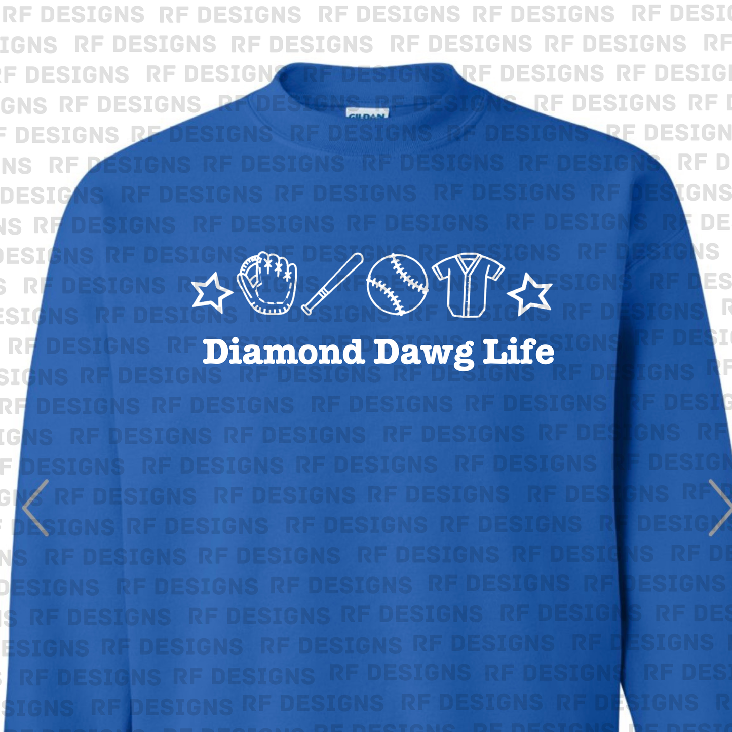 Youth Diamond Dawg Life Embroidered Crewneck