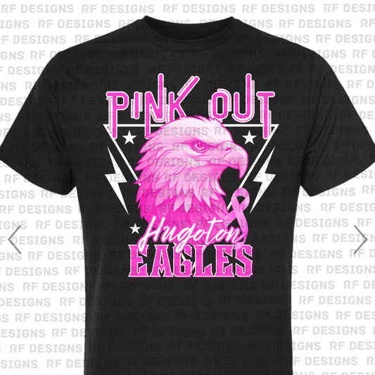 Pink Out Hugoton Eagles T