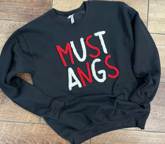 Mustangs Yarn Crewneck