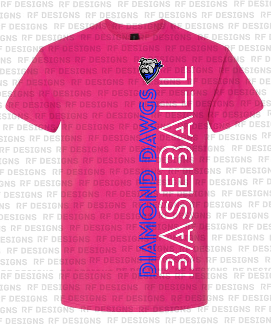 Pink Adult Diamond Dawgs Sideline T Shirt