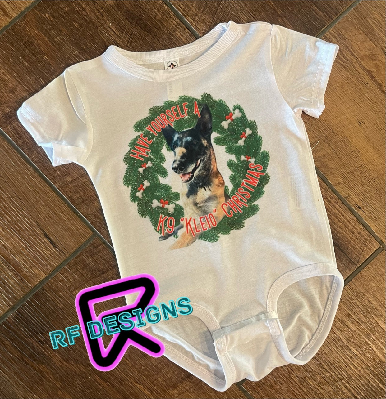 K9 “Kleio” Christmas T-Shirt (Infant & Youth)