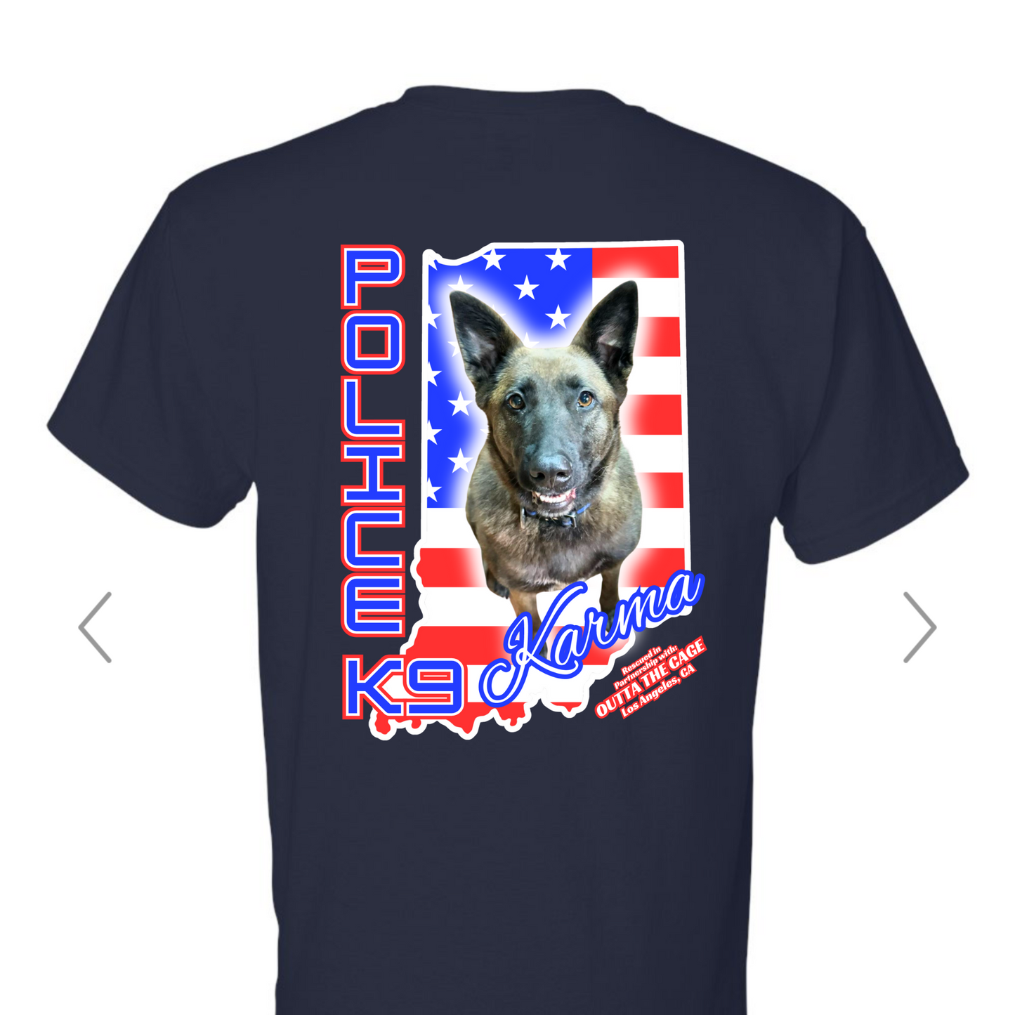 Police K9 Karma (K-9 Protectors) Short Sleeve T-Shirt (Adult)