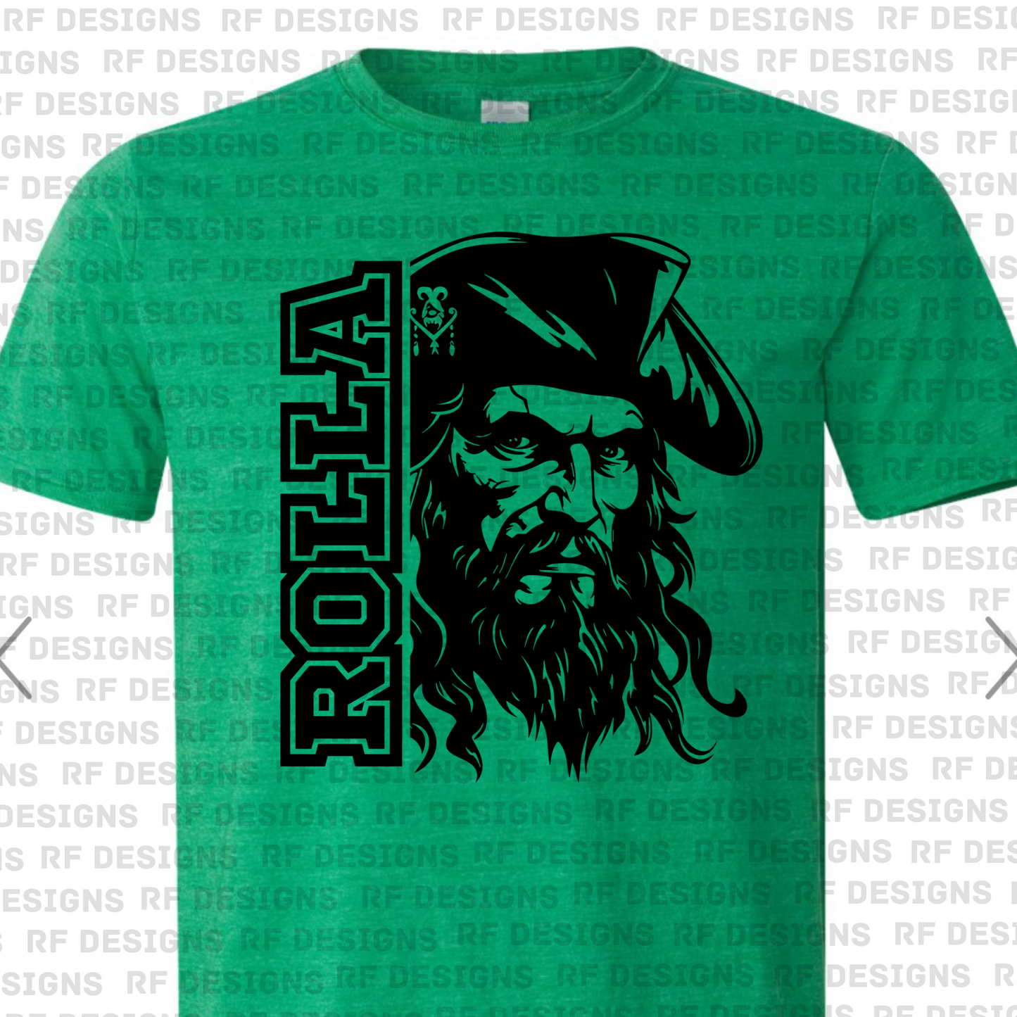 Green Rolla Pirates T-Shirt