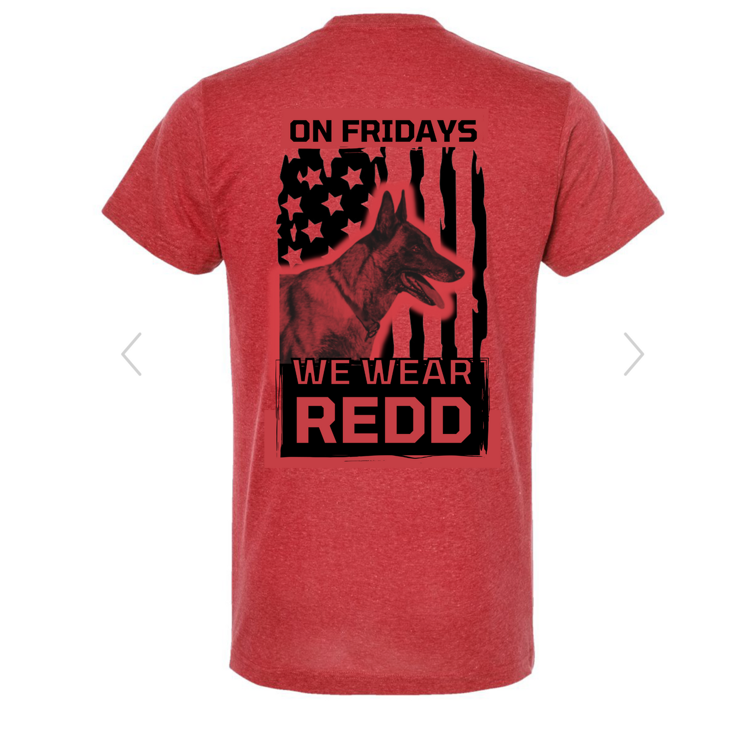 We wear REDD K9 “Kleio” T shirt
