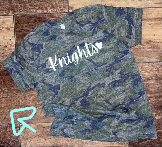 Youth Knights Camo T