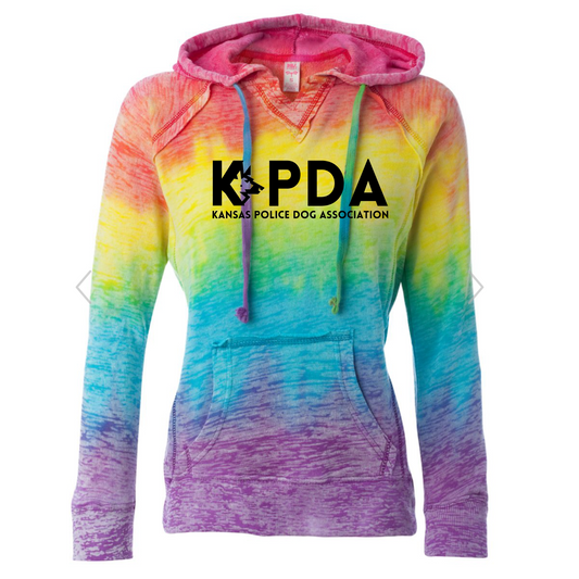 KPDA Ladies Tie Dye Hoodie