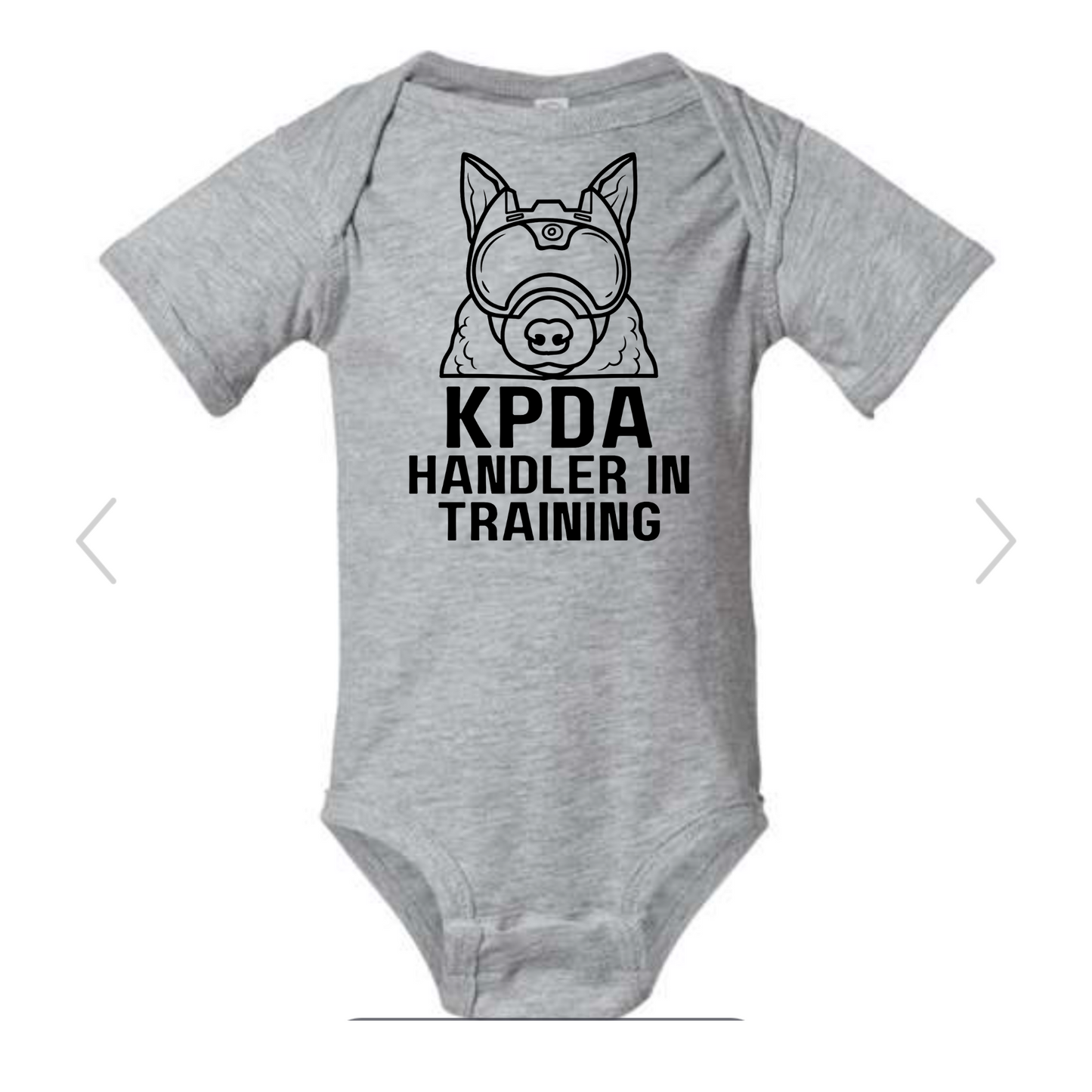 KPDA Infant Handler in Training Onesie